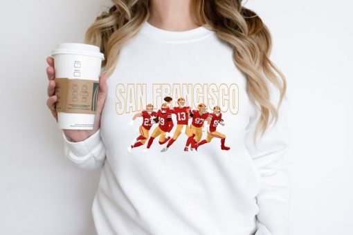 San Francisco Football Sweatshirt, 49ers Football T Shirt, San Francisco Football Hoodie Fan Gift