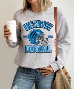 Detroit Football Crewneck Sweatshirt, Lions Football T Shirt, Detroit Lion Hoodie for Football Fans