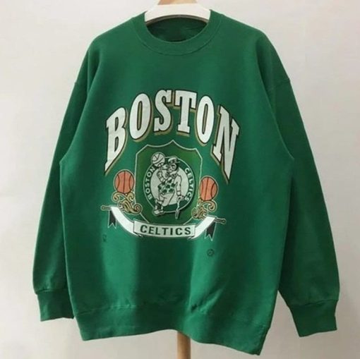 Vintage 90s Boston Celtics Basketball Crewneck Sweatshirt, Boston Celtics Shirt, Game Day Shirt, Gildan Sweatshirt