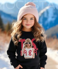 Kid Taylor Eras Tour 1989 Youth Shirt, Youth Taylor Merch, Swiftie Merch For Kid, The Eras Tour Kid Youth Crewneck