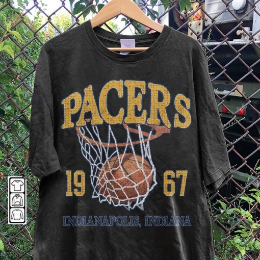 Vintage 90s Indiana Pacer Basketball Shirt, Indiana Basketball Retro Style Crewneck Sweatshirt