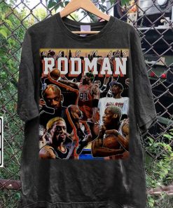 Vintage 90s Graphic Style Dennis Rodman T-Shirt - Dennis Rodman Vintage Tee - Retro American Basketball Tee For Man and