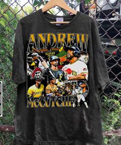 Vintage 90s Graphic Style Andrew McCutchen T-Shirt - Andrew McCutchen Shirt - Retro American Baseball Tee For Man and