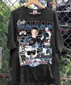 Vintage 90s Graphic Style Cale Makar T-Shirt - Cale Makar Sweatshirt - Retro American Ice Hockey Tee For Man and Woman