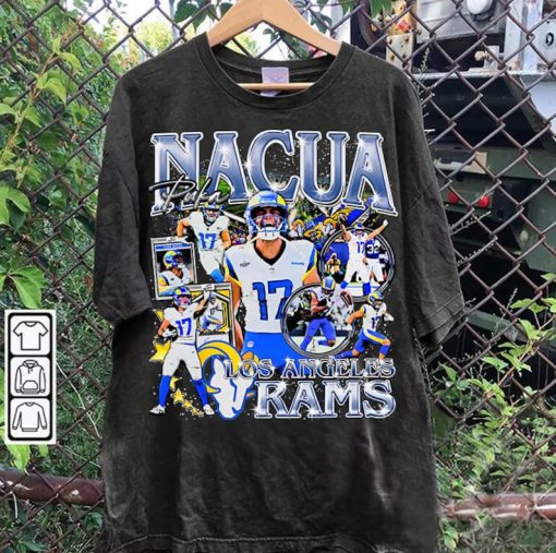 Vintage 90s Graphic Style Puka Nacua T-Shirt - Puka Nacua Vintage Hoodie - Retro American Football Tee For Man and Woman