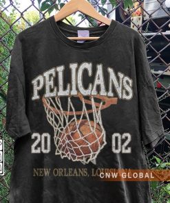 New Orleans Basketball Vintage Shirt, Pelicans 90s Basketball Graphic Tee Sweatshirt