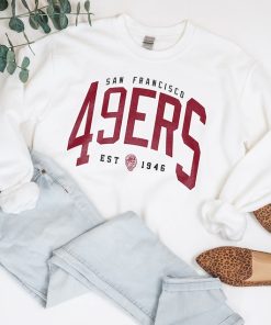 San Francisco Football Shirt, Football Crewneck Sweatshirt, Vintage SF Football Hoodie, Sunday Game Unisex tee