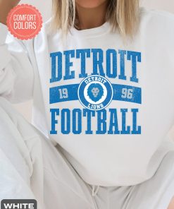 Detroit Football Comfort Colors Vintage Style Sweatshirt,Detroit Football Crewneck,Lion Football Shirt, Detroit Sweater