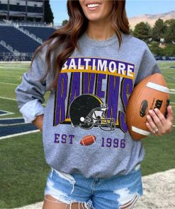 Vintage Baltimore Football Crewneck Sweatshirt, Retro Baltimore Football Shirt, Baltimore raven Hoodie