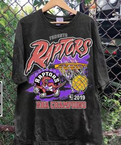 Vintage 90s Graphic Style Toronto Raptors T-Shirt - 2019 NBA Champions Vintage Tee - Retro Basketball Tee For Man and