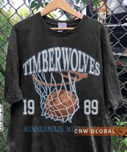 Minnesota Basketball Vintage Shirt, Timberwolves 90s Basketball Graphic Tee Sweatshirt