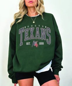 Vintage Houston Texans Football, 90s Bootleg, T-Shirt Retro Style Sweatshirt Crewneck