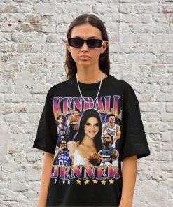 Retro Kendal Jenner 5 Star T Shirt, NBA Basketball Starting 5 Five Tee,Meme Lmao, Hollywood, Classic 90s Graphic