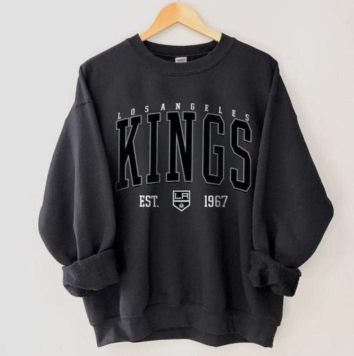 Retro Los Angeles Kings Sweatshirt, Los Angeles Crewneck, Los Angeles Sweatshirt, College Sweatshirt, Hockey Fan Gifts