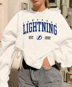 Tampa Bay Hockey Vintage Style Crewneck Gifts for Hockey Fans; Tampa Bay Lightning Sweatshirt, Tampa Bay Sweatshirt