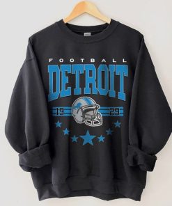 Detroit Football Sweatshirt, Vintage Style Detroit Football Crewneck, Football Sweatshirt, Detroit Crewneck