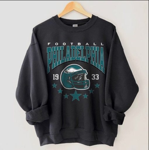 Philadelphia Football Sweatshirt, Vintage Style Philadelphia Football Crewneck, Football Sweatshirt