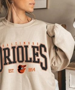 Vintage Baltimore Oriole EST 1901 Sweatshirt, T-Shirt, Hoodie. Oriole Crewneck Sweatshirt, Baltimore Baseball Shirt