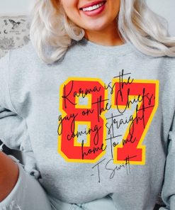 Karma 87 Sweatshirt, In My Chiefs Era Shirt Travis Kelce Swift Sweater, Vintage Kansas City Football, Kansas City Gift