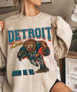 Vintage Detroit Football Shirt, Lions Football Crewneck Sweatshirt, Bootleg style Detroit Football Shirt