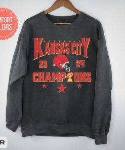 Vintage Style Kansas City Football Comfort Colors Crewneck Sweatshirt, KC Football Sweatshirt, Kansas City Sweater