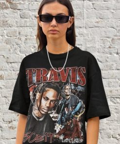 Retro Travis Scott la Flame, Travis Scott Cactus Jack Tee, Bootleg Retro 90s Fans Shirt, Hip Hop Gift for Her Him