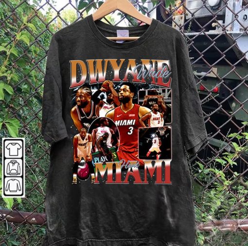 Vintage 90s Graphic Style Dwyane Wade T-Shirt - Dwyane Wade Sweatshirt - Stephen Curry Vintage Tee For Man and Woman