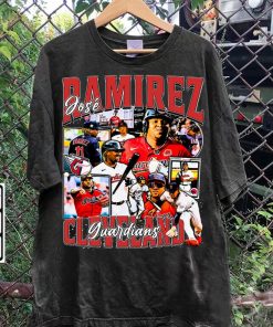 Vintage 90s Graphic Style José Ramírez T-Shirt - José Ramírez Sweatshirt - Retro American Baseball Tee For Man and Woman