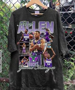 Vintage 90s Graphic Style Ray Allen T-Shirt - Ray Allen Vintage Sweatshirt - Stephen Curry Vintage Tee For Man and Woman