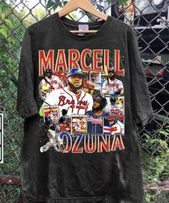 Vintage 90s Graphic Style Marcell Ozuna TShirt - Marcell Ozuna Sweatshirt - Retro American Baseball Tee For Man and