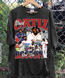 Vintage 90s Graphic Style David Ortiz TShirt - David Ortiz Vintage Sweatshirt - Retro American Baseball Tee For Man and