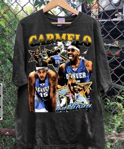 Vintage 90s Graphic Style Carmelo Anthony Shirt - Carmelo Anthony Sweatshirt - Retro American Basketball Tee For Man and