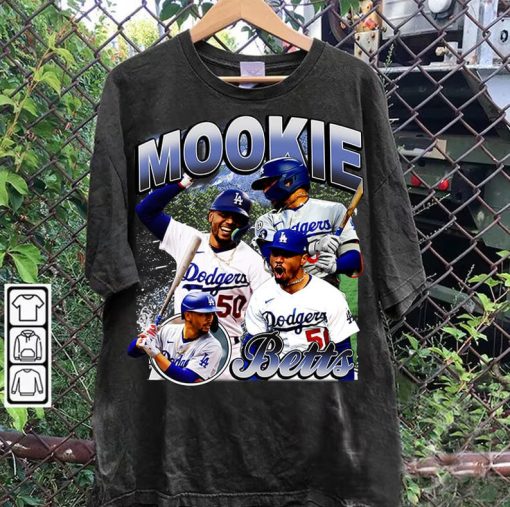 Vintage 90s Graphic Style Mookie Betts T-Shirt - Mookie Betts Sweatshirt - Retro American Baseball Tee For Man and Woman