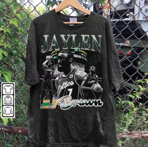 Vintage 90s Graphic Style Jaylen Brown T-Shirt - Jaylen Brown Sweatshirt - Retro American Basketball Tee For Man and