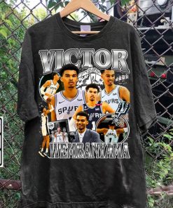 Vintage 90s Graphic Style Victor Wembanyama T-Shirt - Victor Wembanyama Sweatshirt - American Basketball Tee For Man and