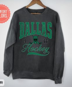 Dallas Star Vintage Style Comfort Colors Sweatshirt Shirt, Stars Sweater, Stars Shirt, Hockey Fan Crewneck