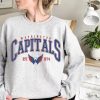 Washington Capitals Sweatshirt, Unisex Hockey Tee, Hockey Fan Sweater, Hockey Hoodie, Vintage Sweatshirt