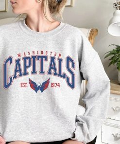 Washington Capitals Sweatshirt, Unisex Hockey Tee, Hockey Fan Sweater, Hockey Hoodie, Vintage Sweatshirt