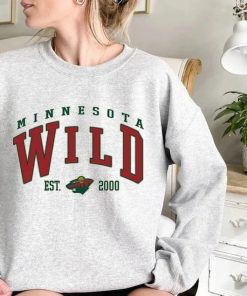 Retro Minnesota Shirt, Hockey Shirt, Hockey Fan Gifts, Minnesota Ice Hockey Crewneck