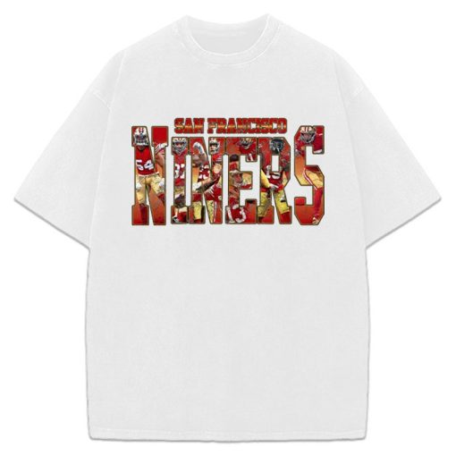 San Francisco Football T-Shirt 49ers Fan Shirt Brock Purdy Nick Bosa Samuel Deebo McCaffrey George Kittle Brandon Aiyuk