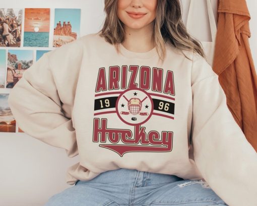 Vintage Arizona Coyote Sweatshirt T-Shirt, Coyotes Sweater, Coyotes Shirt, Hockey Fan Shirt, Retro Arizona Ice Hockey