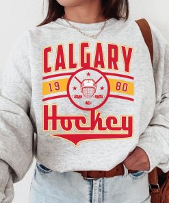 Vintage Calgary Flame Sweatshirt / T-Shirt, Flames Sweater, Flames Shirt, Hockey Fan Shirt, Retro Calgary Ice Hockey