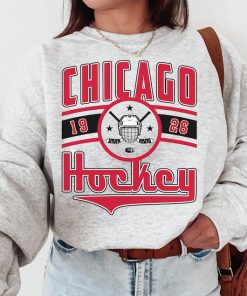 Vintage Chicago Blackhawk Sweatshirt  T-Shirt, Blackhawks Sweater, Blackhawk Shirt, Hockey Fan