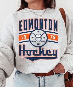 Vintage Edmonton Oiler Sweatshirt  T-Shirt, Oilers Sweater, Oilers T-Shirt, Hockey Fan Shirt, Retro Edmonton Ice Hockey