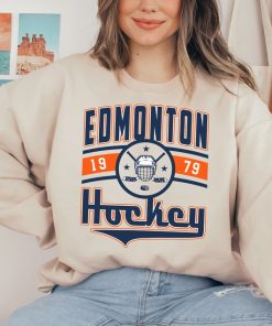 Vintage Edmonton Oiler Sweatshirt  T-Shirt, Oilers Sweater, Oilers T-Shirt, Hockey Fan Shirt, Retro Edmonton Ice Hockey