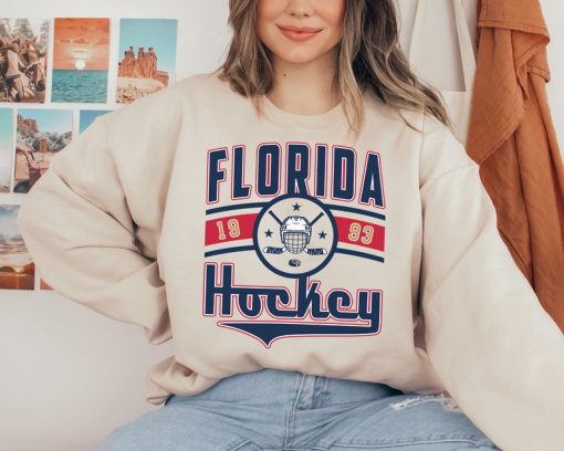 Vintage Florida Panther Sweatshirt  T-Shirt, Panther Sweater, Panthers T-Shirt, Hockey Fan Shirt