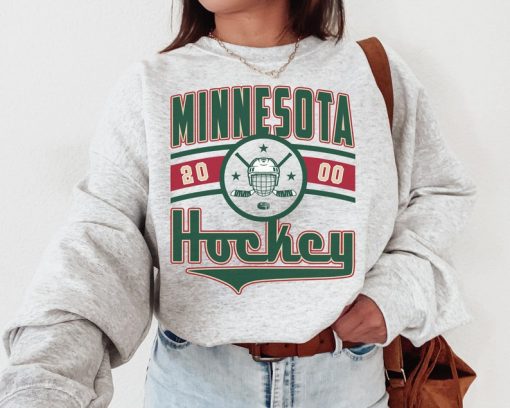 Vintage Minnesota Wil Sweatshirt  T-Shirt, Wild Sweater, Wild T-Shirt, Hockey Fan Shirt, Retro Minnesota Ice Hockey