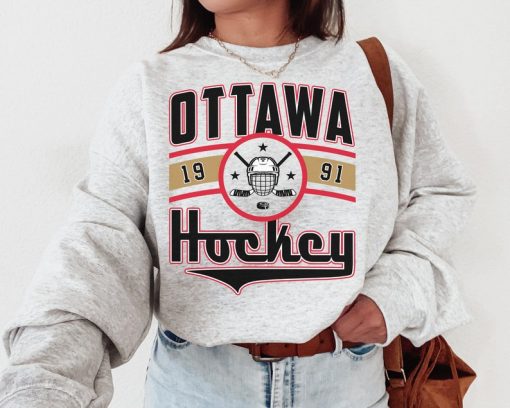 Vintage Ottawa Senator Sweatshirt  T-Shirt, Senators Sweater, Senators T-Shirt, Hockey Fan Shirt