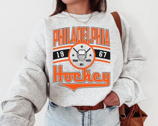 Vintage Philadelphia Flyer Sweatshirt  T-Shirt, Flyer Sweater, Flyers T-Shirt, Hockey Fan