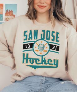 Vintage San Jose Shark Sweatshirt  T-Shirt, Sharks Sweater, Sharks T-Shirt, Hockey Fan Shirt, Retro San Jose Ice Hockey